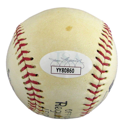 Joe Cronin Hof Signed Wilson Official Size Baseball Boston Red Sox Jsa 191767