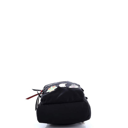 Prada Robot Fluo Sling Backpack Embellished Tessuto