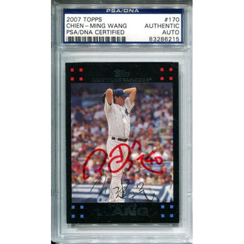 Chien-Ming Wang Autographed 2007 Topps Card