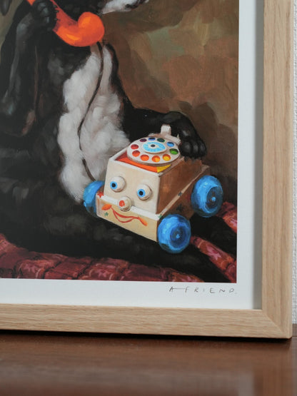 Alison Friend - Dog Framed Signed - Betsy Had