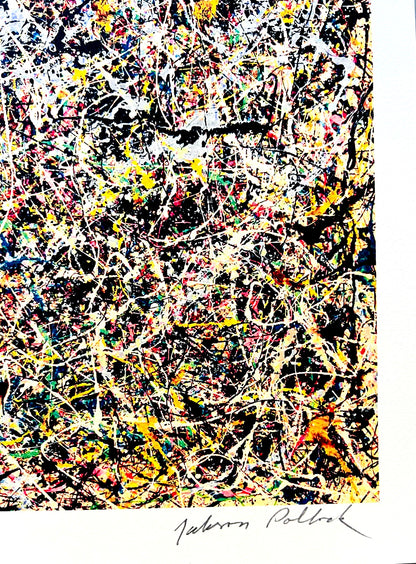 Jackson Pollock Action Painting Coa Signed Numbered A Hand 180