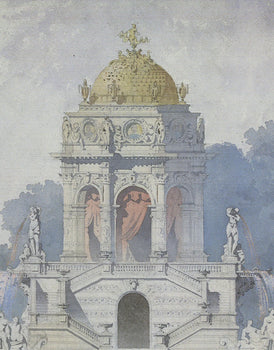 Emmanuel Brune Pavillion D'Agrement Sur Un Etang 