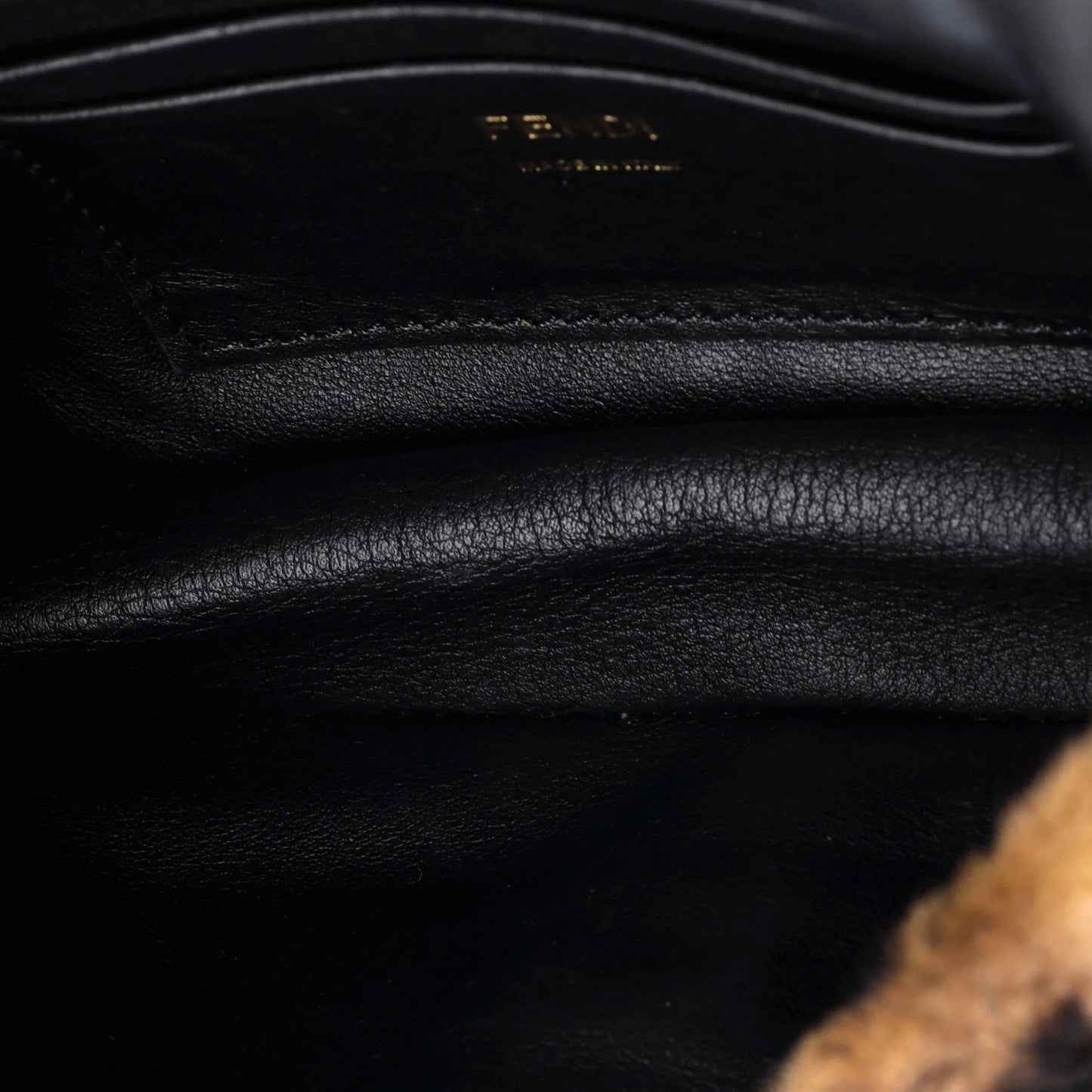 Fendi Baguette Nm Bag Zucca Shearling Mini