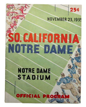 Nov. 24, 1935 So. California Vs. Notre Dame Ncaa
