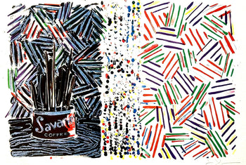 Jasper Johns Lithograph Coa Signed Op Numbered By Hand -180 Ex