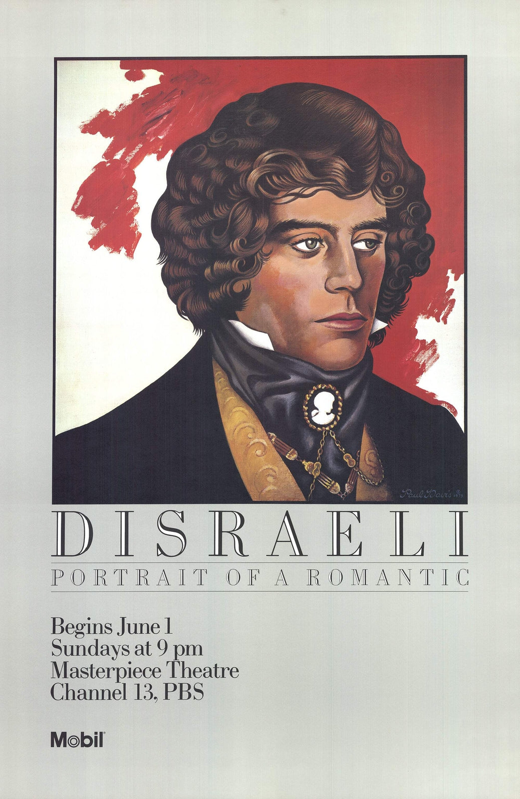 Paul Davis Disraeli: Portrait Of A Romantic " Offset Lithograph Con