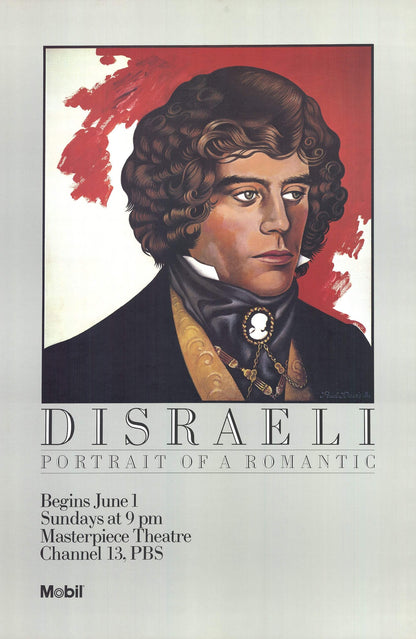 Paul Davis Disraeli: Portrait Of A Romantic " Offset Lithograph Con