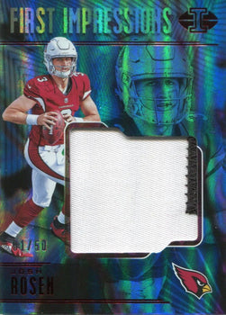Josh Rosen 2018 Panini Illusions Jersey Patch Rookie Card