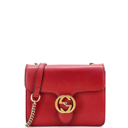 Gucci Interlocking Shoulder Bag Leather Small