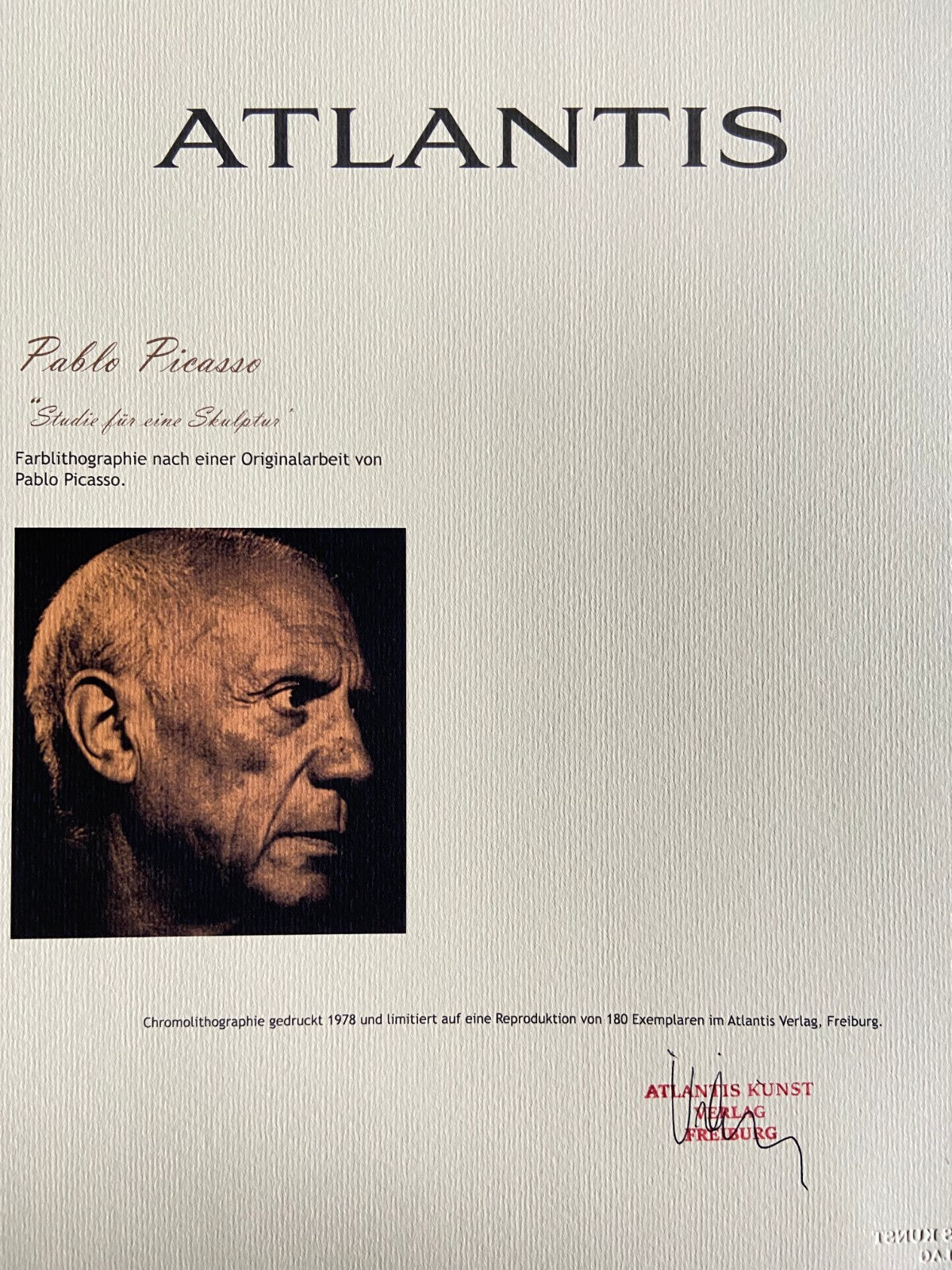 Numbered Pablo Picasso Lithograph
