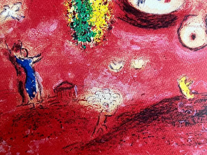 Marc Chagall Lithograph Coa Original Hand