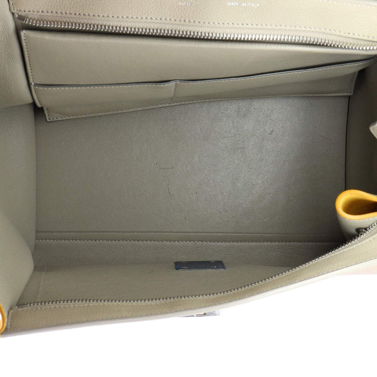 Celine Trapeze Bag Leather With Patent Small