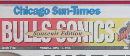 Chicago Bulls 1996 4Th Championship Chicago Sun