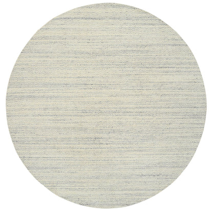 9'10"X9'10" Beige Wool Hand Loomed Modern Design Round Oriental Rug