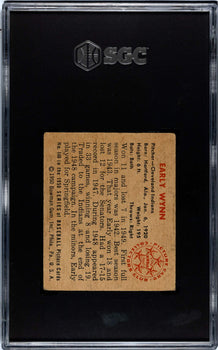 Early Wynn 1950 Bowman Card #148 Sgc 2