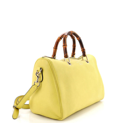 Gucci Bamboo Shopper Boston Bag Leather Medium