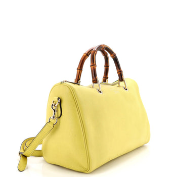 Gucci Bamboo Shopper Boston Bag Leather Medium
