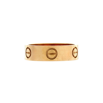Cartier Love Band Ring 18K Yellow Gold