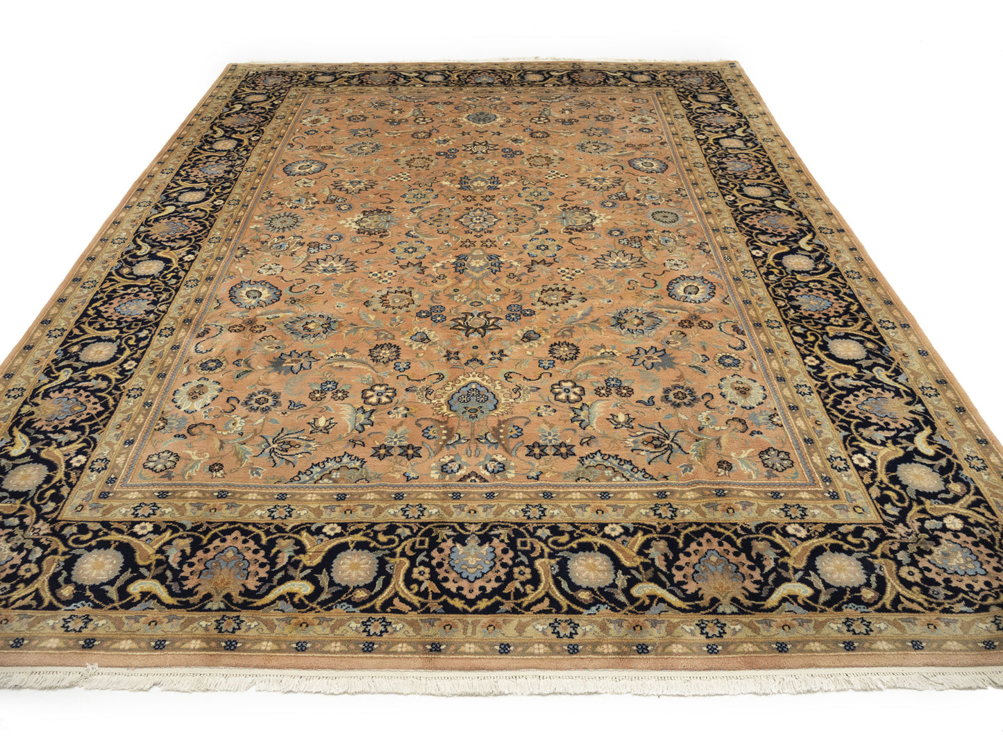 Traditional Floral Hand-Knotted Oriental Rug Wool Carpet 9X12 ft Home Decor