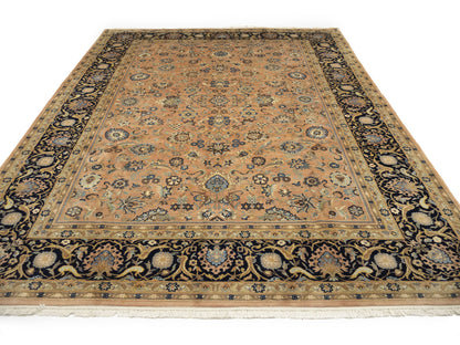 Traditional Floral Hand-Knotted Oriental Rug Wool Carpet 9X12 ft Home Decor