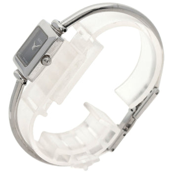 Steel GUCCI Square face Watches 1900L Stainless Steel/ Stainless