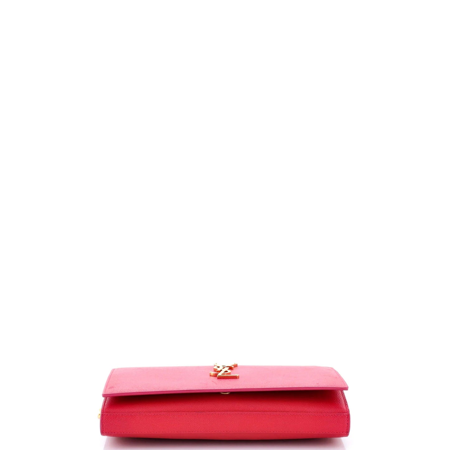 Saint Laurent Classic Monogram Wallet On Chain Leather