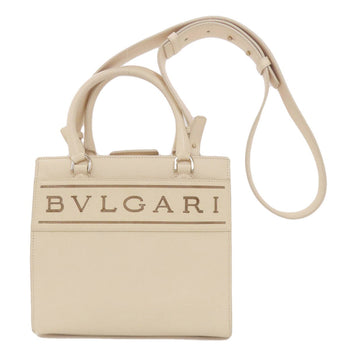 Calf BVLGARI logo 2-way Handbag