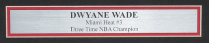 Dwyane Wade Autographed 11X14 Photo Miami Heat Framed Fanatics