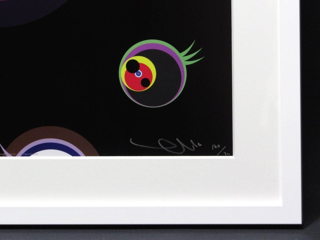Murakami Takashi Jellyfish Eyes Black 1 Lithograph Edition Autographed