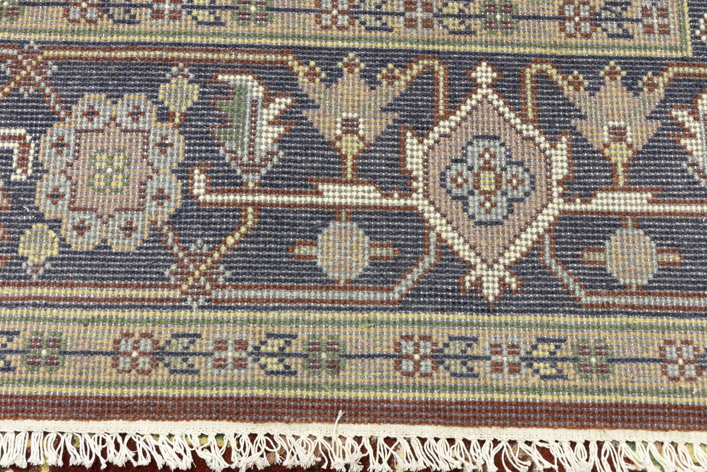Farmho Rusty Red Geometric Heriz Serapi Oriental