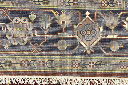 Farmho Rusty Red Geometric Heriz Serapi Oriental