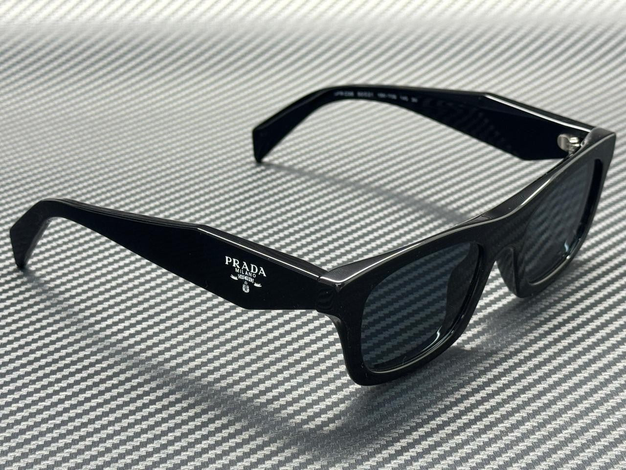 PRADA PR C06S 16K70B Black Dark Grey Women's 50 mm Sunglasses