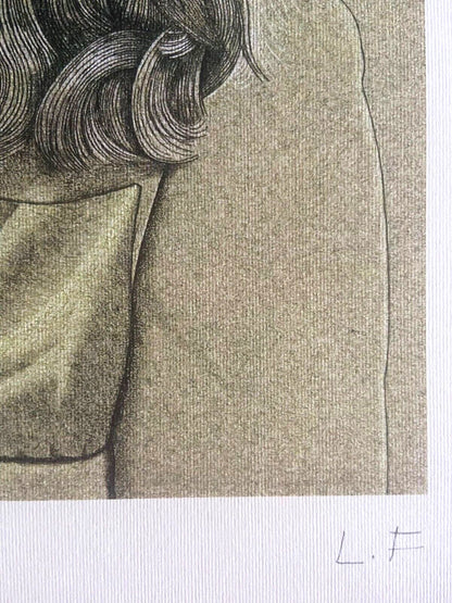 Lucian Freud Lithograph Signed Numbered - (Francis Bacon)