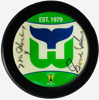 Gordie Howe Autographed Whalers Hockey Puck