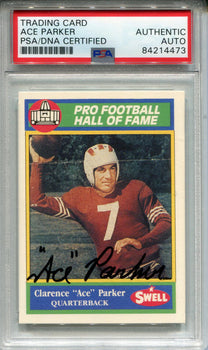 Ace Parker Autographed 1990 Swell Card #92 (Psa)