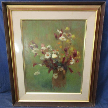 Yvette Dreanne Fleurs Original Oil Painting On Board Signed French Still Life