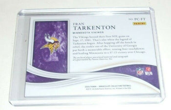 Fran Tarkenton 2020 Immaculate Game  Triple
