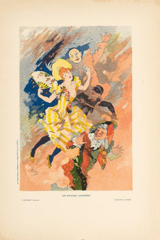 Original Vintage Poster Les Arts 4  By Cheret Affiches Illustrees 1896