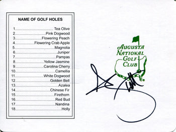 Adam Scott Autographed Augusta National Golf Club