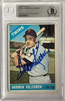 Harmon Killebrew Autographed 1966 Topps Card #120 (Beckett)