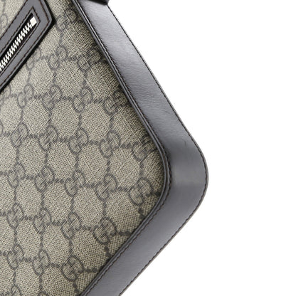 Gucci Front Zip Messenger Gg Coated Canvas Medium