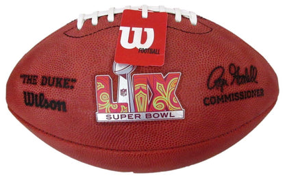 195540 A.J. Brown Signed/ Auto Super Bowl LIX Logo Duke Football Eagles Beckett