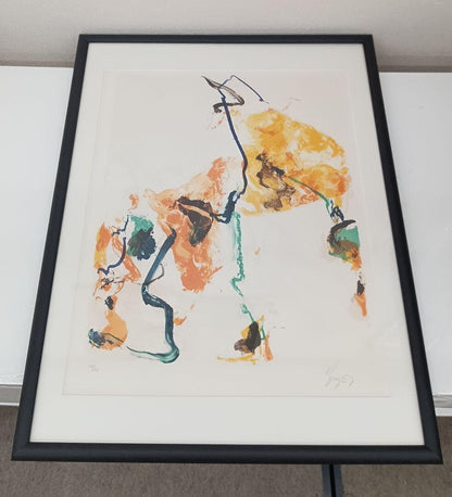 II Kim En Joong Signed Original Lithograph Print Framed ED225 Monde imaginaire