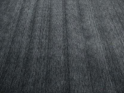 Solid Charcoal Hand-Loomed 6X9 Gabbeh Wool Rug