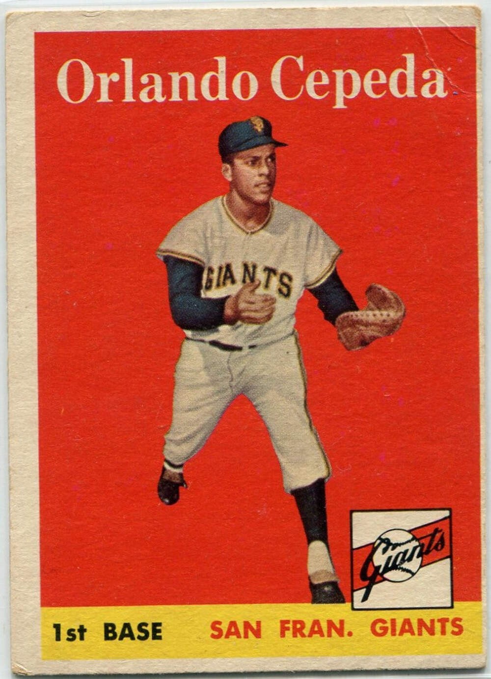 Orlando Cepeda 1958 Topps Rc #343