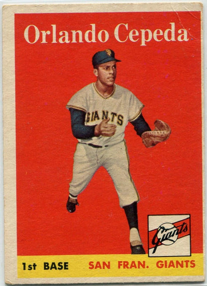 Orlando Cepeda 1958 Topps Rc #343
