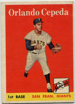 Orlando Cepeda 1958 Topps Rc #343