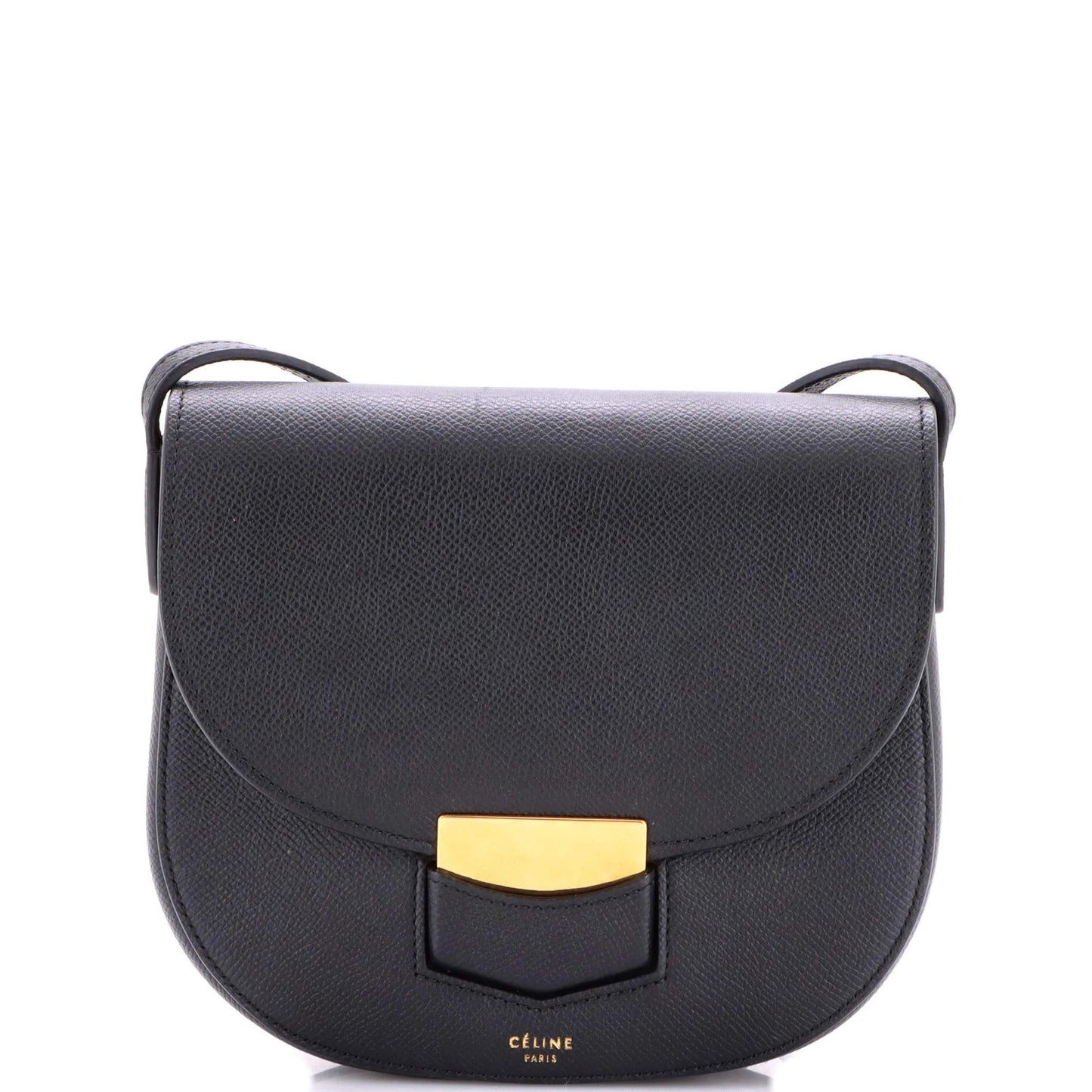 Celine Trotteur Crossbody Bag Grainy Leather Small