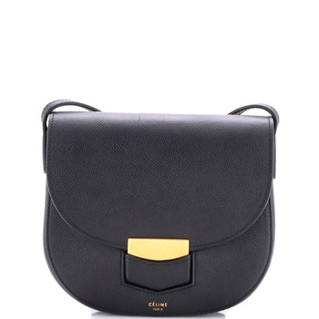 Celine Trotteur Crossbody Bag Grainy Leather Small