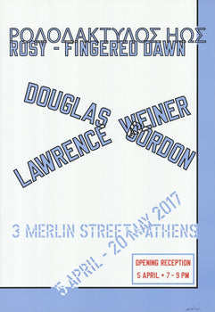 Lawrence Weiner Rosy-Fingered Dawn Signed 